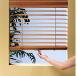 wooden blinds